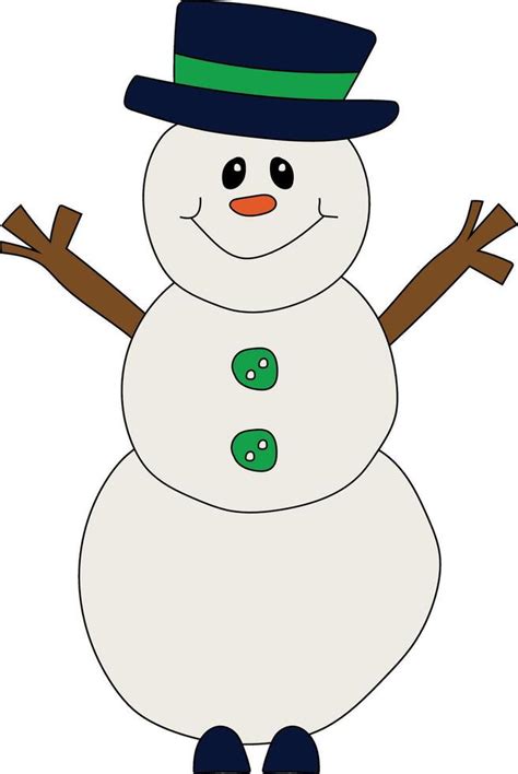 Colorful Snowman Clipart for Lovers of Winter Season. This Winter Theme ...