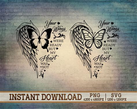 Your Wings Were Ready Our Hearts Were Not Svg Studio3 Png NSilhouette