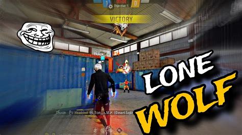 Free Fire Lone Wolf Gameplay Video 📲 Lone Wolf 1vs1 Match 🔥 Lone