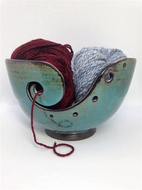 Knitting Bowl Ceramic Ceramic Bowls Ceramic Clay Yarn Bowls Pottery