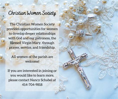 Christian Women Society | SAINT GREGORY THE GREAT CATHOLIC CHURCH AND SCHOOL