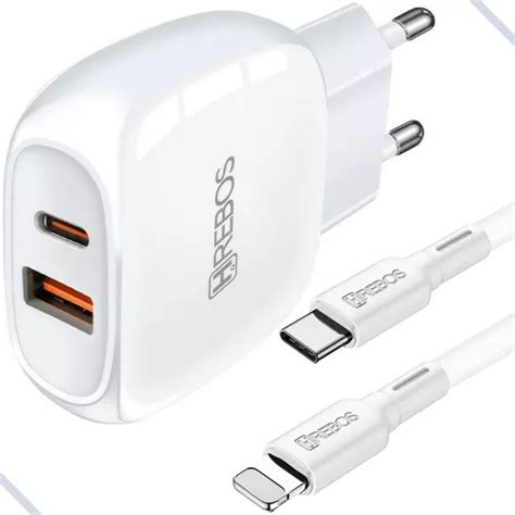 Carregador P iPhone Turbo Pd 38w Saída Dupla Usb C Cabo MercadoLivre