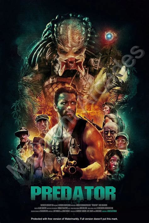 Predator Movie Poster Large 60cm X 90cm - Etsy