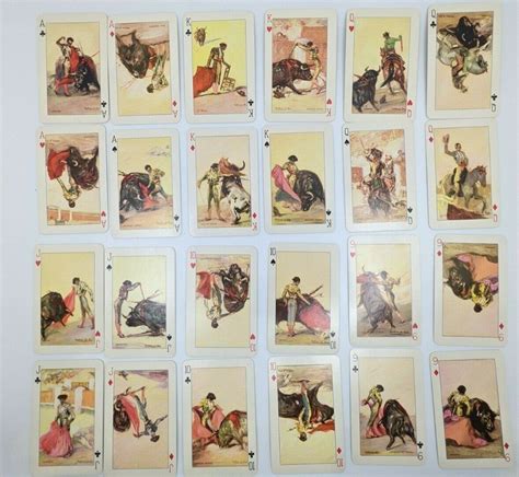 Vintage Double Deck Playing Cards W Case Heraclio Fournier Vitoria Made