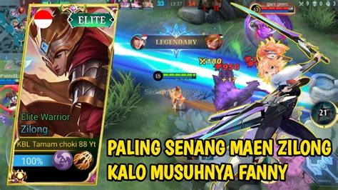 Zilong Item Full Damage Ketemu Fanny Auto Bantai Malah Dikatain Darat