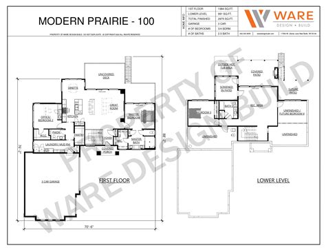 Modern Prairie Ranch Plans 100 - Ware Design Build