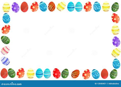 Easter Eggs Border