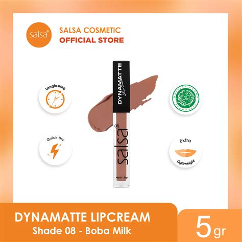 SALSA Dynamatte Lip Cream 08 Boba Milk Salsa Cosmetics