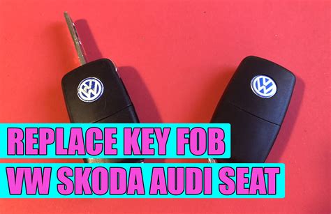 How To Replace Change VW Audi Skoda Seat Key Fob Case VIDEO