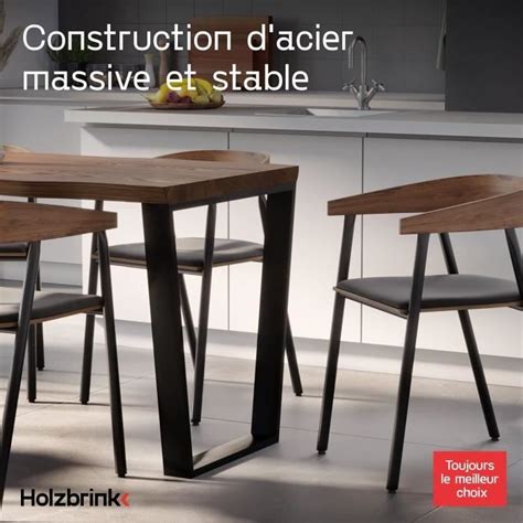 HOLZBRINK Pied de Table trapèze Pied pour Table Basse Pied de Banc