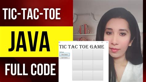 Tic Tac Toe Java Game With Full Code Tutorial Youtube