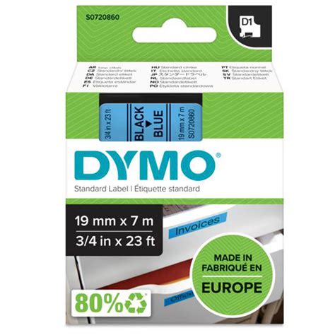 Oryginalna taśma DYMO D1 45806 19mm x 7m niebieska czarny nadruk