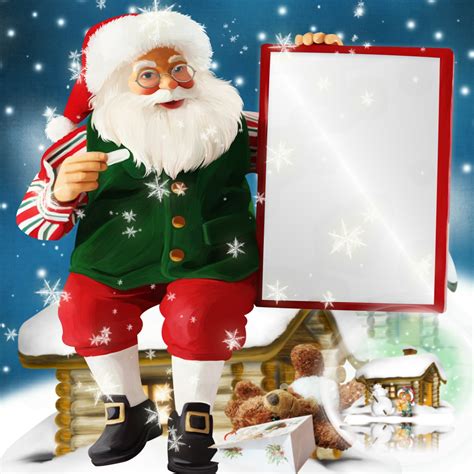 Lisa S Christma Frames December Santa Is Coming To Town