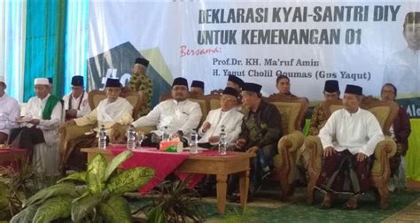 Kiai Dan Santri Diy Dukung Jokowi Maruf Beritaenam