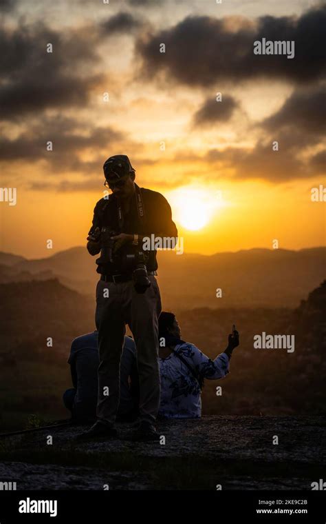 matanga hill sunrise, hampi, india Stock Photo - Alamy