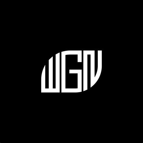 WGN letter logo design on black background. WGN creative initials