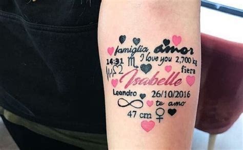 Tatuajes de nombres de hijos Inspírate con estas ideas muy bonitas y