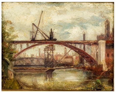 Bridge over River in Toronto (Oil Painting) - Holabird Western ...