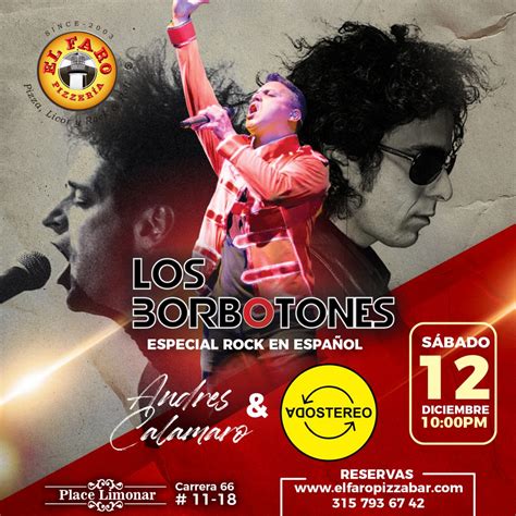 Los Borbotones En Vivo Tributo A Andrés Calamaro Y Soda Stereo 12 De