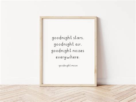 Goodnight Moon Nursery Quote, Digital Download Print, Printable Quote ...