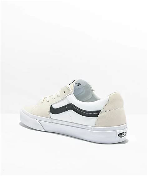 Vans Sk8 Low Contrast White And Black Skate Shoes