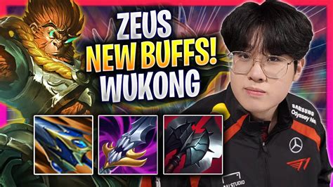 Zeus Tries Wukong With New Buffs T Zeus Plays Wukong Top Vs Udyr