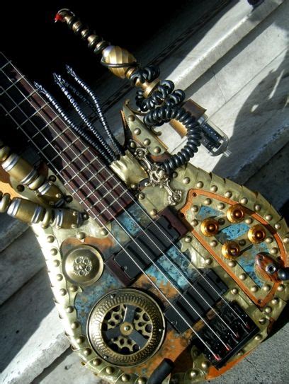 The Elder Bass Guitar By Porkshanks Copy Ten Incredible Steampunk Guitars Steampunk Guitar