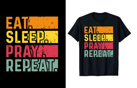 Eat Sleep Yoga Repeat T Shirt Design Graphic By Tee Expert Creative