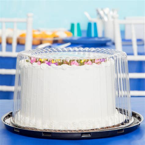 Dandw Fine Pack G21 1 7 2 3 Layer Cake Display Container With Clear Dome