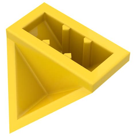 Lego Yellow Slope X Double Inverted With Inside Stud Holder