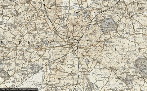 Historic Ordnance Survey Map Of Whitchurch 1902