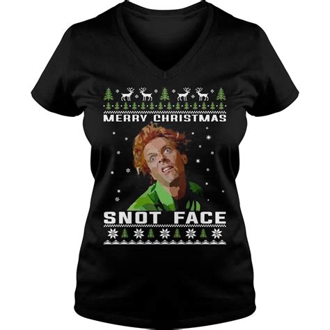 Drop Dead Fred Merry Christmas Snot Face Sweater Hoodie Longsleeve T