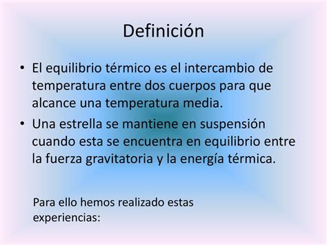 Equilibrio T Rmico Ppt Descargar