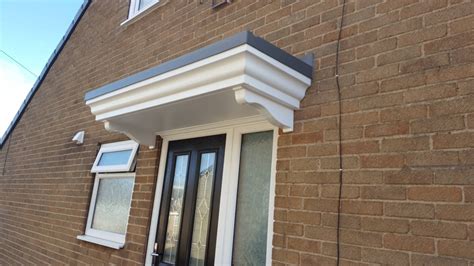 The Warwick Lead Effect Flat Overdoor Canopy Includes X Brg Brackets