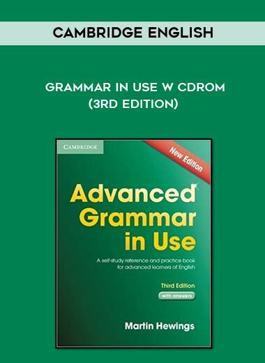 Cambridge English Grammar In Use W Cdrom Rd Edition