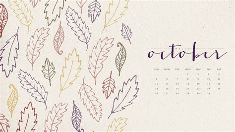 October leaves calendar | Calendar wallpaper, Hello october images, Hello october