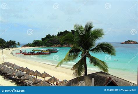 Natural Landscape Of Pulau Redang Island Beach In Malaysia Editorial