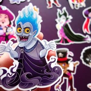 Stickers Disney Villains Evil Queen Hook Maleficent Etsy