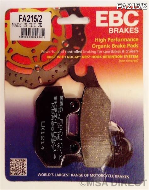 EBC Organic REAR Disc Brake Pads Fits TRIUMPH DAYTONA 750 900 1000