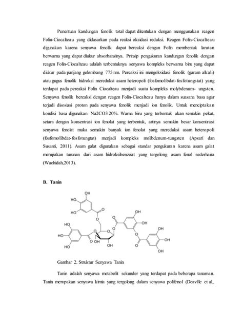Laporan Praktikum Fitokimia Identifikasi Senyawa Golongan Polifenol Dan