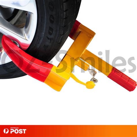 Wheel Clamp Lock Heavy Duty Vehicle Caravan Car Security Anti Theft