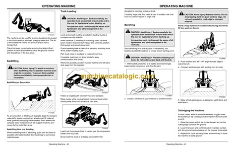 John Deere 110 Tractor Loader Backhoe Operator S Manual OMLVU13606