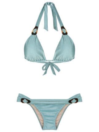 Adriana Degreas Halterneck Triangle Bikini Farfetch