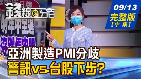 【錢線百分百】20210913完整版中集《亞洲國家製造pmi嚴重分歧 看出警訊vs台股 台灣深耕智慧醫療 需要兩大策略變革》│非凡