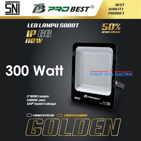 Jual PROBEST Golden Lampu LED Sorot Lampu Tembak LED Ip66 SNI