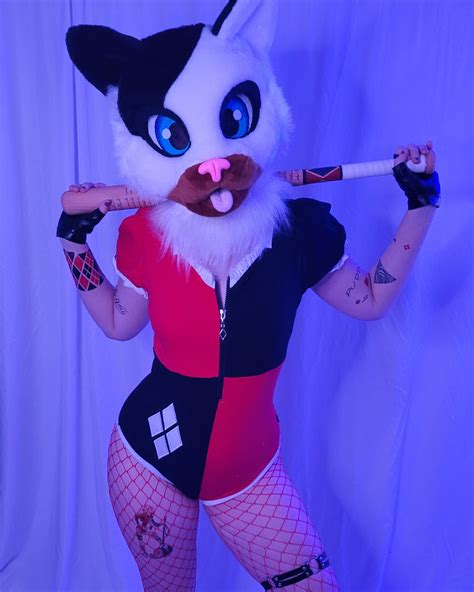 Charlie In Harley Quinn ♥️🖤♦️ Do You Like It 😽 R Furry