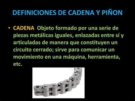 sistema cadenas y piñones PPT