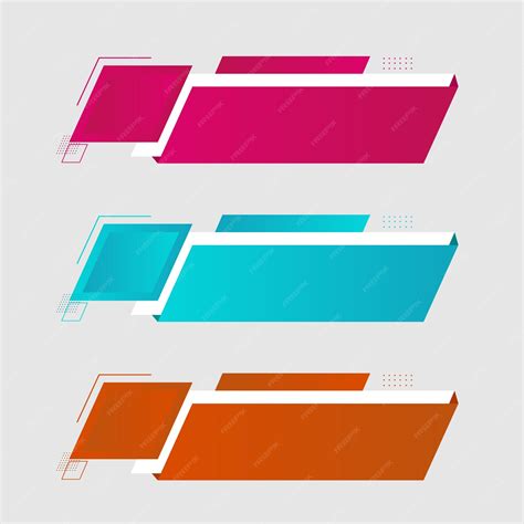 Premium Vector | Modern vector text box colorful art design geometric