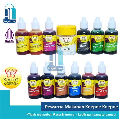 Jual Koepoe Pewarna Makanan Koepoe Kupu Foodgrade Food Coloring 30ml