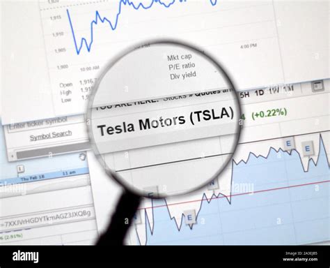 Tesla stock ticker hi-res stock photography and images - Alamy